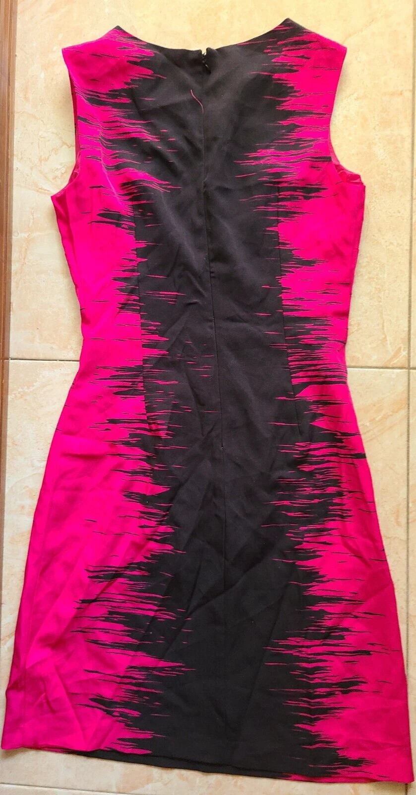 VETEMENTS ILE abito da donna a colori guaina a blocchi nero taglia 8