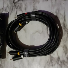 New QGeeM 3-Male to RCA 3 Male RCA Audio Video Cable TV Home Theater 10ft