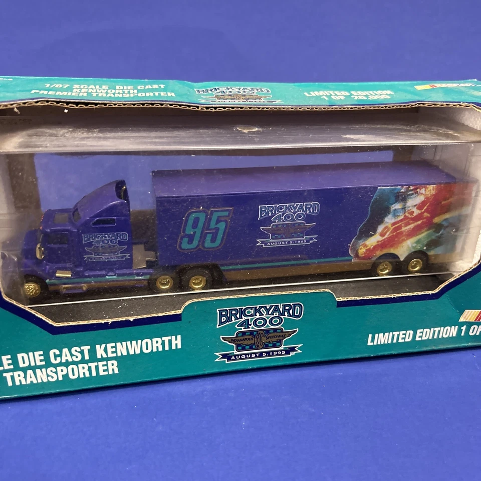 Brickyard 400 Racing Champions NASCAR 1/87 Scale Kenworth Premier Transporter  - Image 3 of 4