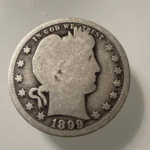 1899 O  Barber Quarter New Orleans Mint Better Date