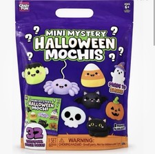 NEW Crazy Fun Mini Mystery Halloween Mochi Squishy Toys, 32 Individual Packs