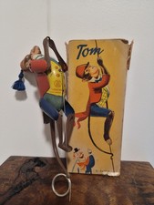 Vintage 1950's Lehmann Tin Toy / Tom 888 Climbing Monkey W/ Original Box