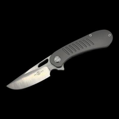 Twosun TS134 Tepe Designs M390 Blade Titanium Handle Flipper Folding Knife Rare