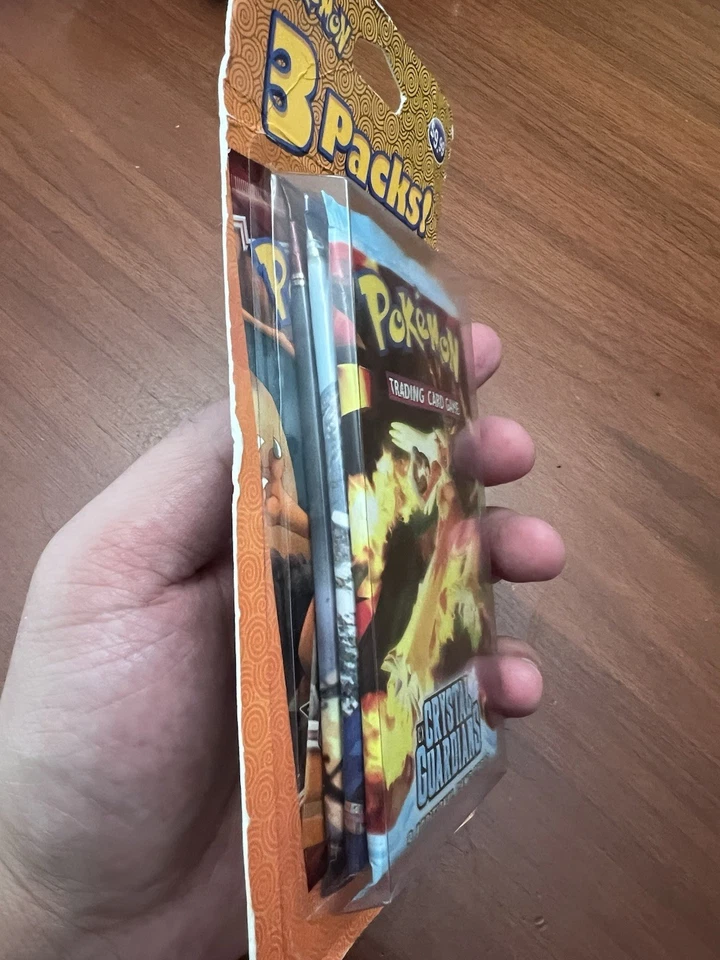 Vintage 2006 Pokémon EX Crystal Guardians Sealed 3-Pack Blister Booster Pack New - Image 4 of 4