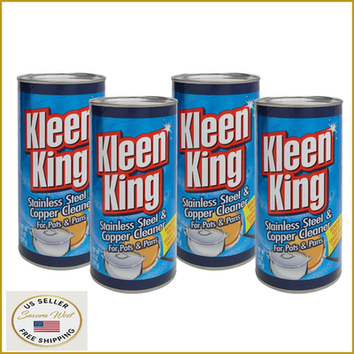 #ad Kleen King 4 Pk Stainless Steel amp; Copper Cleaner for Pots amp; Pans 14 Oz $47.45