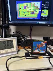 SEGA computer video game SG-1000II console with controller and RF adapter