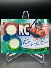 Aramis Garcia 2019 Topps Triple Threads Emerald /50 RC Game-Used Patch SF Giants