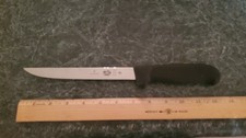 Victorinox Boning 7 inch Blade Wide Stiff Blade Slip Resistant Black Fibrox