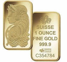 PAMP SUISSE gold bar 1 ounce-super sale price 3800.00 per troy oz