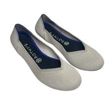 Rothy's The Flat Round Toe Ballet Flats Women's 9 Flax Birdseye Slip On Neutral