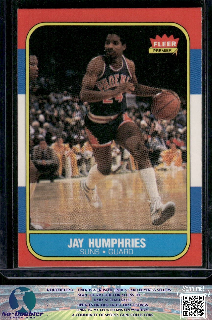 1986-87 Fleer #49 Jay Humphries Phoenix Suns NM PO.86