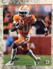 Jaylen Wright Signed Photo Beckett COA Tennessee Volunteers Auto Miami Dolphins
