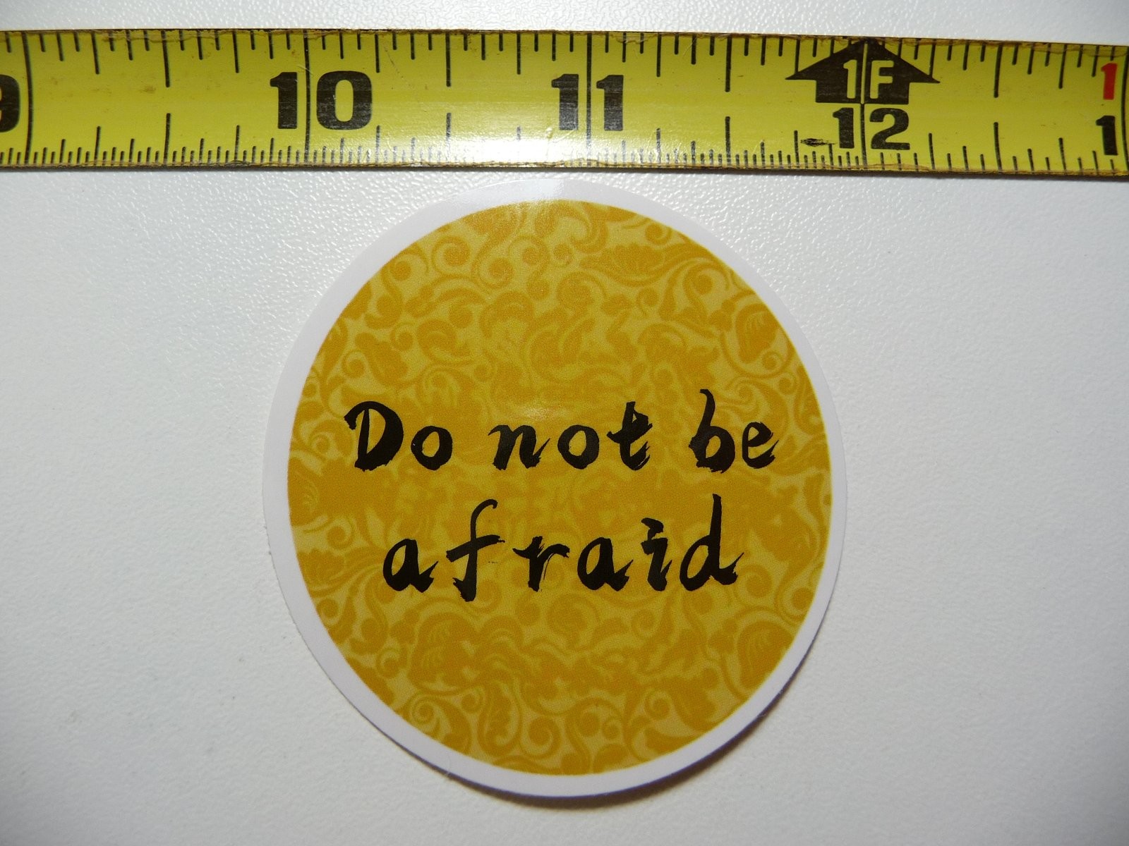 Christian Faith Circle Decal Sticker - Do Not Be Afraid Inspirational Church Belief