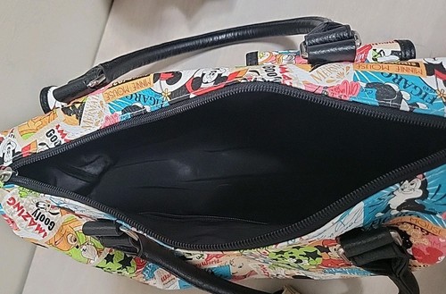 Disney Parks Purse Disneyland World Bag Collage Mickey Figaro Bambi W/wallet - Picture 6 of 9
