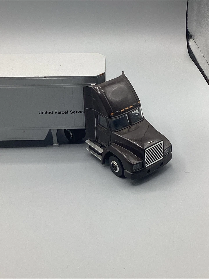 老式 HERMANN Marketing Die Cast UPS 半拖拉机拖车喂料卡车 1623 — 第 2/4 张图片