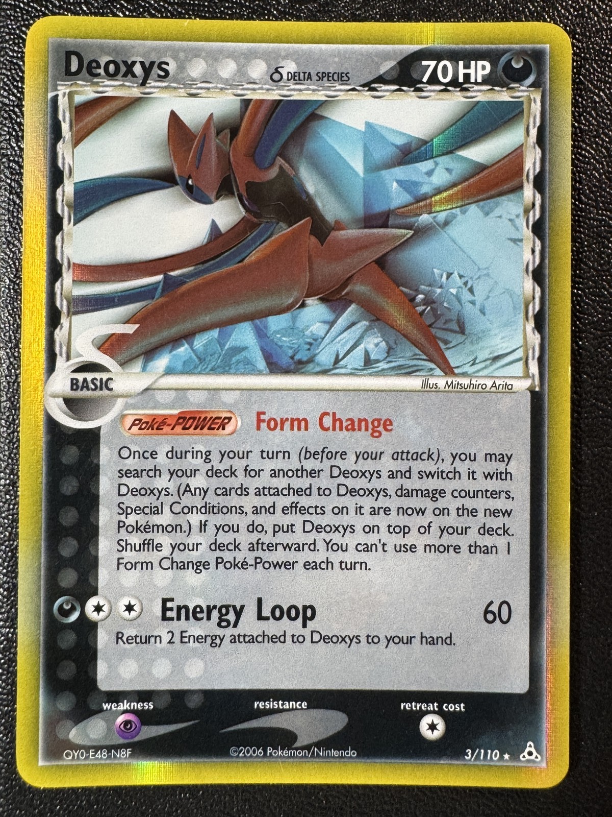 Deoxys (Delta Species - Attack Forme) Holon Phantoms 3/110 Holo Rare LP