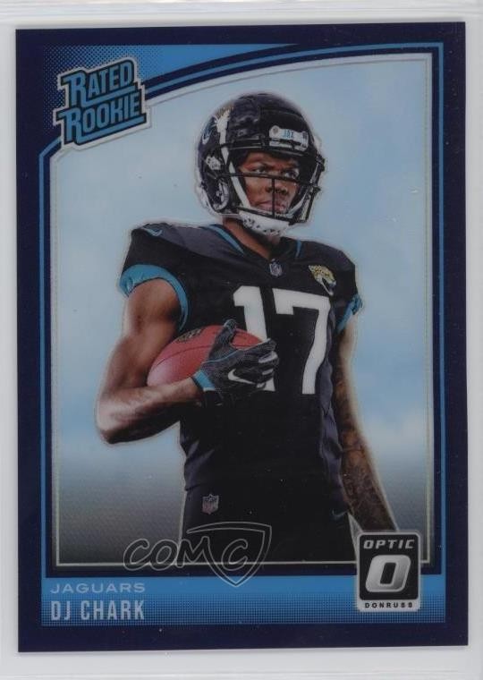 2018 Donruss Optic Rated Rookie Purple Prizm 45/50 DJ Chark Jr #165 gx8