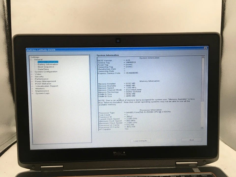 DELL LATITUDE E6320 - BOOTS TO BIOS - LOT OF 2 - INTEL I5 - 4GB RAM - READ - BB - Image 2 of 4
