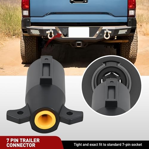  RV 7 Pin Trailer Plug Splice-in Heavy Duty Male End 7 RV Standard 7 Way Plug