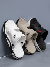 Men EVA Slippers Non Slip Summer Slides Adjustable Strap Beach Comfort Sandals
