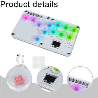For PS4 For Switch Steam Deck Gaming Customizable RGB Fighting Keyboard