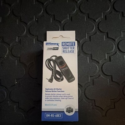 Ultimaxx Remote Shutter Release UM-RS-60E3 Wired 2.5ft for Canon EOS Camera