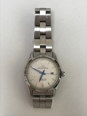 Orient Star  I.1335 White Dial Blue Hands Limited Model Automatic Watch Working 