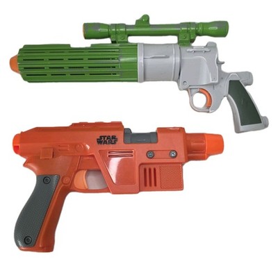 Star Wars Bobba Fett Electronic Soft Dart Blaster Gun Toy Weapon Hasbro 2009 