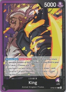 King (057) OP08-057 Two Legends Leader One Piece TCG