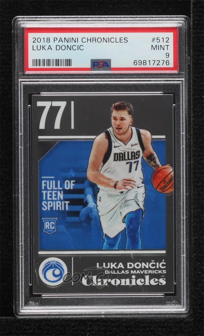 2018-19 Panini Chronicles Rookies Luka Doncic #512 PSA 9 MINT 15on