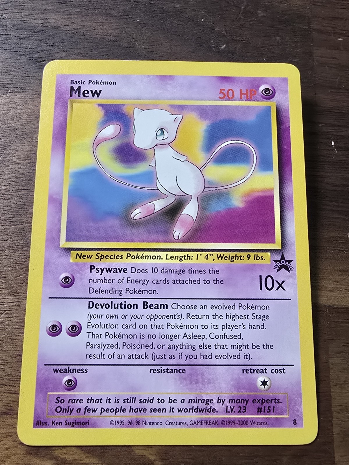 Mew 1999 Pokemon Wizards Black Star Promos #8