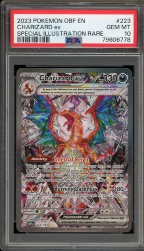 Pokemon Charizard ex Obsidian Flames Special Illustration Rare #223 PSA 10