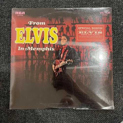 Elvis Presley From Elvis In Memphis LSP-4155 Sealed Promo Hype Sticker RCA