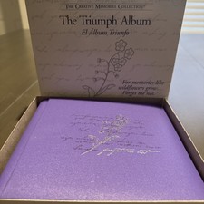 Creative Memories VTG Album Triumph Forget Me Not With Pages NEW