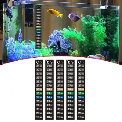 5x Aquarium-Thermometerstreifen Professioneller