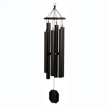 Outdoor Leisure Products Traditional Aluminum Wind Chime in Black