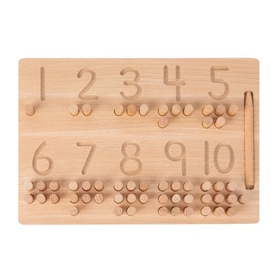 1-10 Number Description Pen Control Training Board Blind Writing Board8706 - Bild 1 von 4