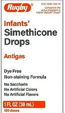 Rugby Infants Gas Relief Drops 1 Fl Oz Pack of 3 Baby Tummy Discomfort Relief