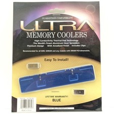 Ultra Memory Cooler Blue Anodized Aluminum Heat Spreader DRAM PCB Dimensions