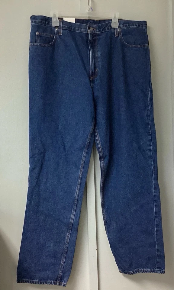 Member's Mark Men's Jeans Relaxed Fit Dark Wash Denim 42 X 32 Durable Pocket New - Image 3 of 4