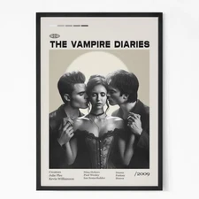 NEW The Vampire Diaries Poster,Nina Dobrev, Paul Wesley, Ian Somerhalder