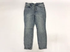 LC Lauren Conrad High Rise Skinny Women Ankle Jeans Light Wash Button Fly 12 NWT