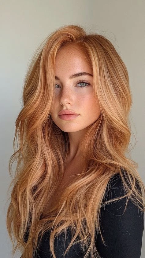 Balayage Ginger Brown Bonde Highlight 100% Human Hair Lace Front Wigs 18 inch