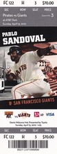 Ticket Stub: Pirates vs Giants - April 15, 20...