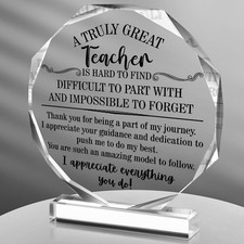 Acrylic Best Teacher Christmas Appreciation Gifts for Women Thank You Teacher Gi