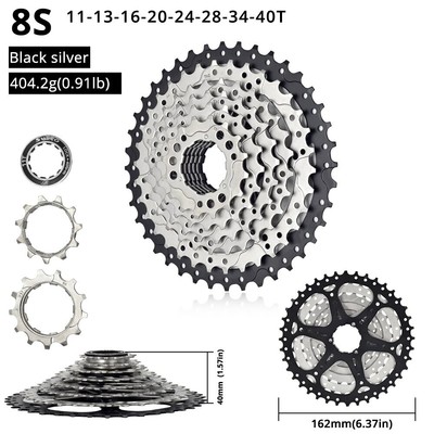 Cassette Vélo 8 Vitesses BIKECO 11-32T - Compatible Shimano/SRAM - Pignons Acier Nickelé