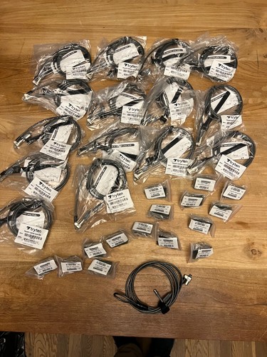 Lot of 15 x Tryten Keyed Laptop Lock MK 308110 with Screw On Cable Lock Anchors - Afbeelding 5 van 5