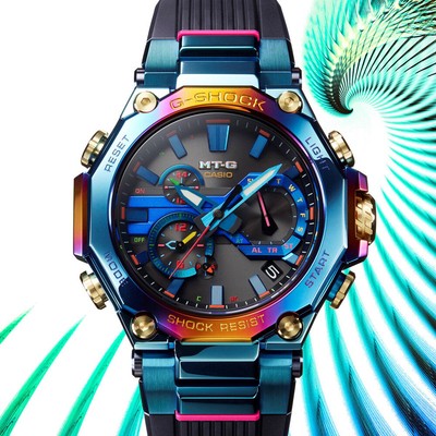 G Shock Mt G Blue Phoenix Rainbow Ip Limited Edition Watch Mtg B00ph 2a Ebay