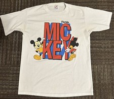 90s Mickey and Minnie Mouse Florida Vintage Disney Shirt Large White