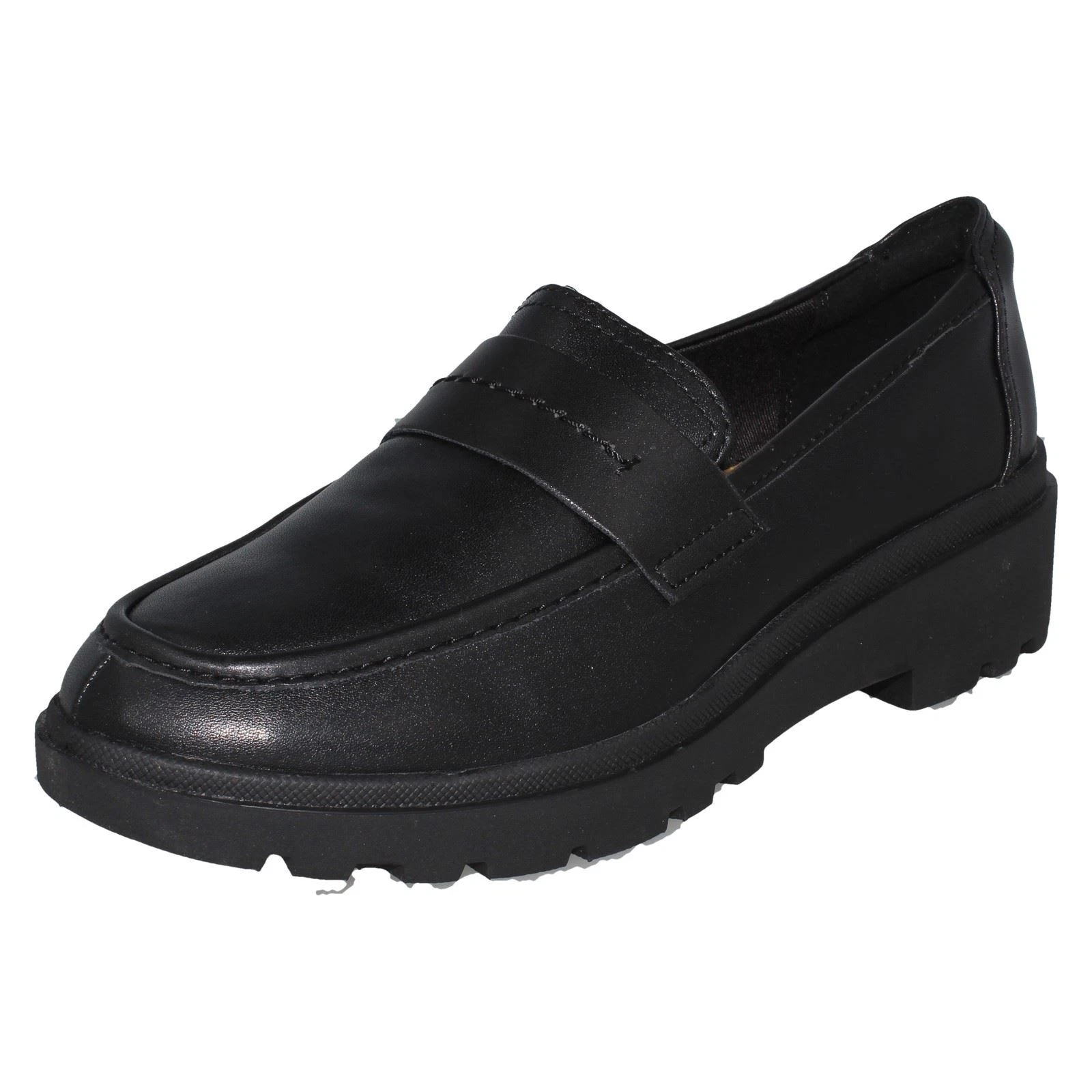 Mocassino donna Clarks leggero suola grossa piatto Calla Ease
